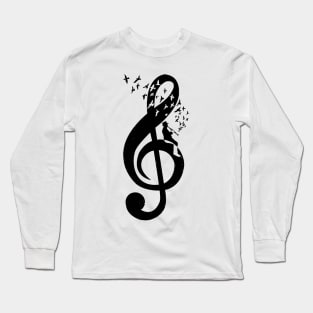 Treble Clef - Clarinet Long Sleeve T-Shirt